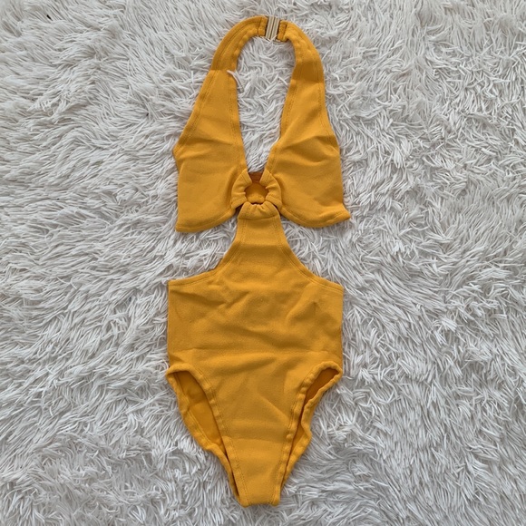 NWT Hunza G Ursula Nile cut out one piece swimsuit one size - Picture 4 of 7